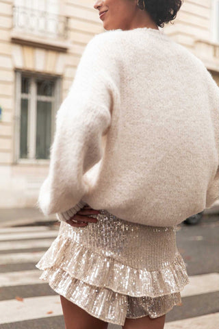 Chic Layered Mini Skirt with Ruffles