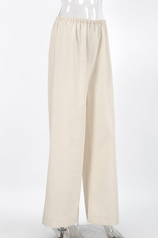 Relaxed Wide-Leg Casual Pants