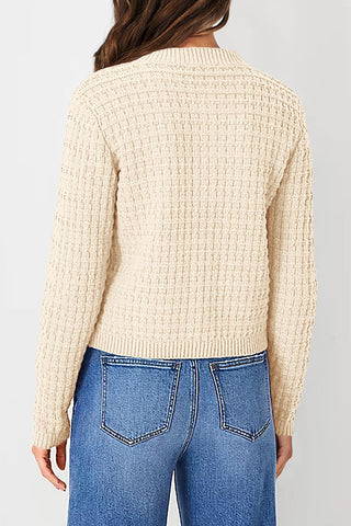 Textured Button-Front Jacket
