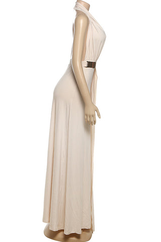 Elegant Maxi Halter Dress