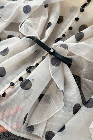 Polka Dot Ruffle Skirt Set