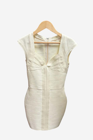 Deep V-Neck Bodycon Dress