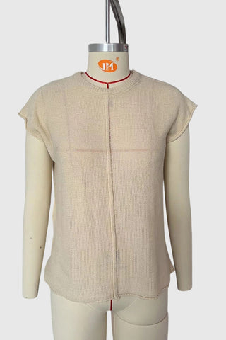 Casual Knit Sleeveless Sweater