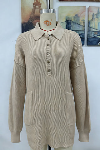 Button-Down Sweater Dress