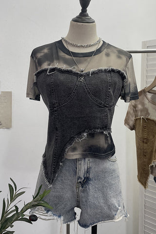 Distressed Layered T-Shirt