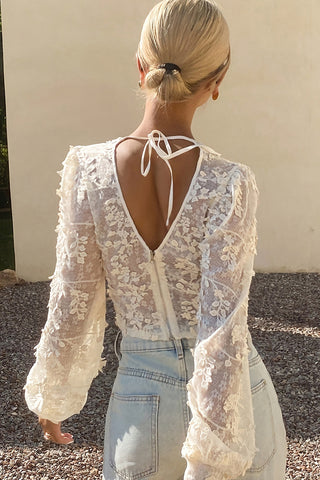 Lace Wrap Blouse