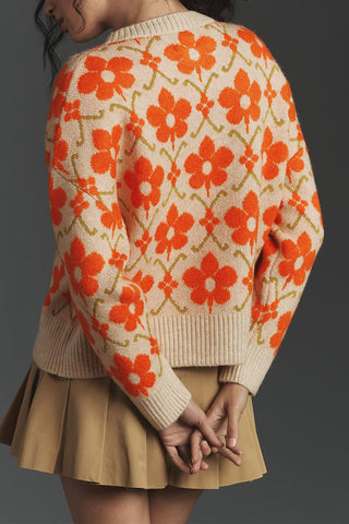 Floral Button-Up Cardigan