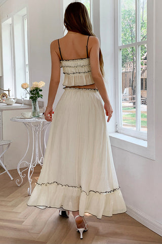 Elegant Two-Piece Casual Set with Bow Detail