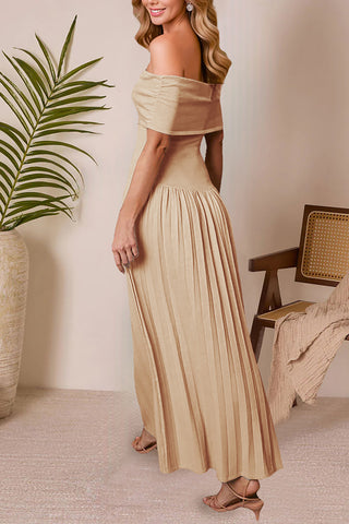 Elegant Off-Shoulder Maxi Dress