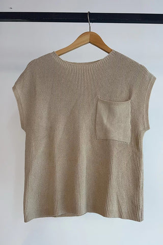 Casual Pocket Knit Sweater