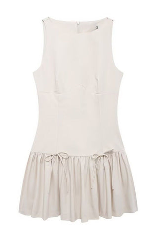 Sleeveless Flare Hem Casual Dress