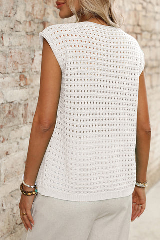 Crochet Tie Front Vest