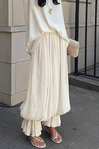 Elegant Wide-Leg Casual Pants