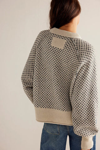 Textured Knit Pattern Sweater