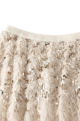 Sequin-Embellished Skirt