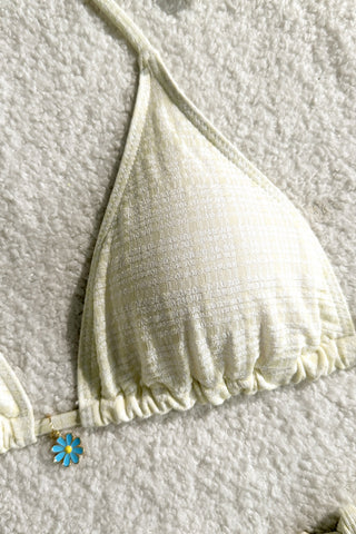 Stylish Plaid Bikini Set