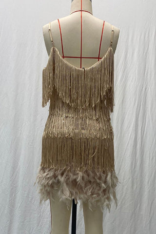 Fringe-Trim Night Out Dress