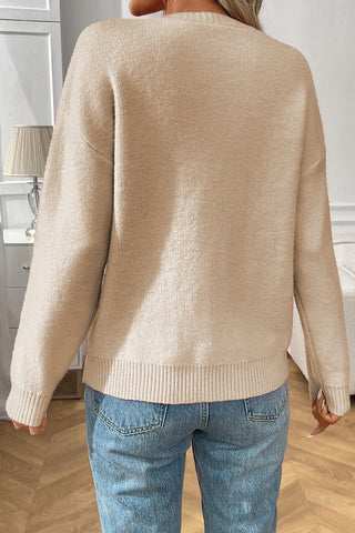 Bow Accent Knit Sweater