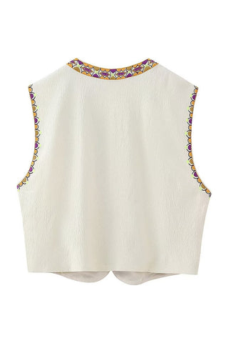 Floral Detail Vest
