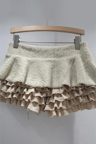 Tiered Ruffle Casual Shorts