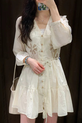 Casual Floral Mini Dress