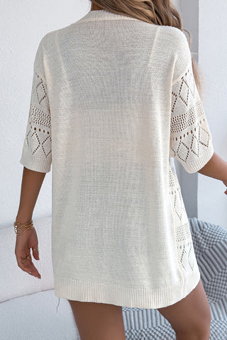 Open-Front Knit Cardigan