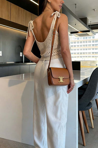 Buttoned Knit Tank Top