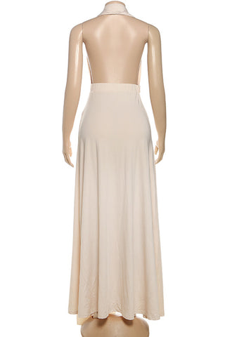 Elegant Maxi Halter Dress