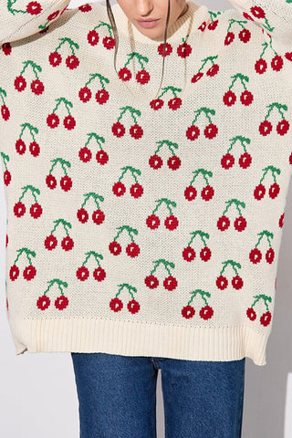 Cherry Pattern Sweater