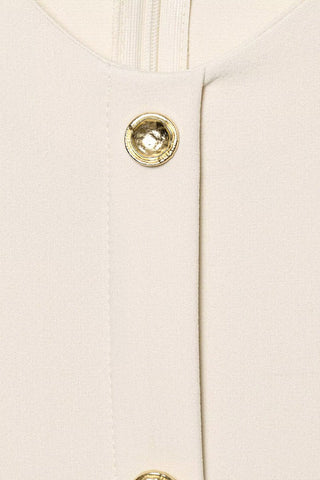 Sleeveless Button-Front Casual Dress