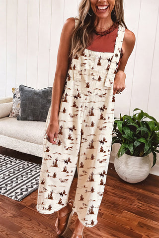 Printed Wide-Leg Jumpsuit
