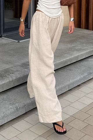 Relaxed Wide-Leg Casual Pants