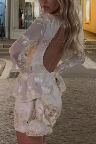 Floral Detail Casual Dress