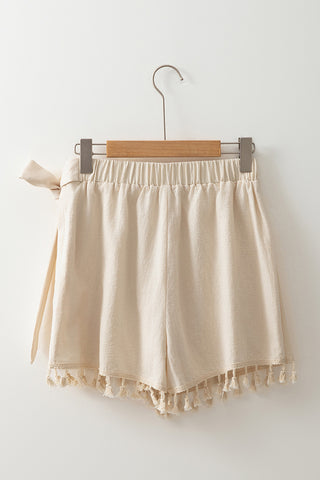 Tassel Wrap Mini Skirt