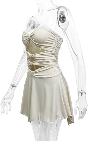 Strapless Cut-Out Mini Dress