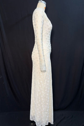 Elegant Long-Sleeve Casual Dress