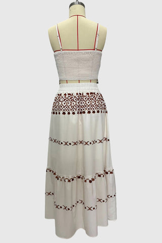 Patterned Skirt Set