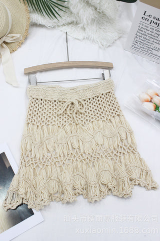 Crochet Tassel Mini Skirt