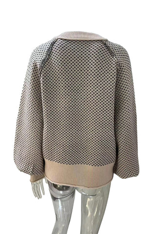 Textured Knit Pattern Sweater