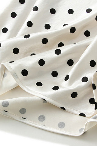 Polka Dot Midi Skirt