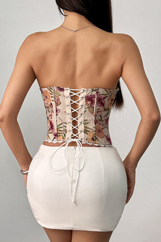 Strapless Embroidered Camisole