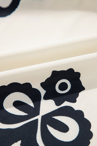 Ruffle Hem Tribal Print Dress