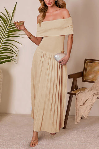Elegant Off-Shoulder Maxi Dress