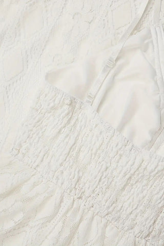 Lace V-Neck Evening Dress