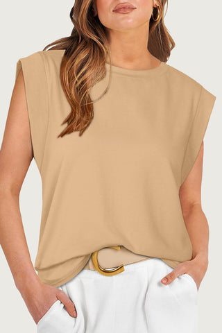 Relaxed Fit Sleeveless Top