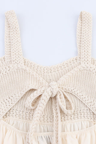 Crochet Bodice A-line Casual Dress