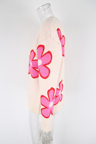 Floral Pattern Sweater