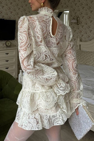 Elegant Lace Skirt Set