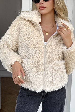 Cozy Textured Short Coat