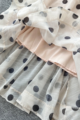 Polka Dot Ruffle Skirt Set